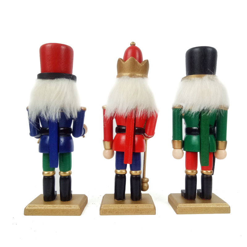 Wooden Nutcracker Puppet Soldier Ornaments