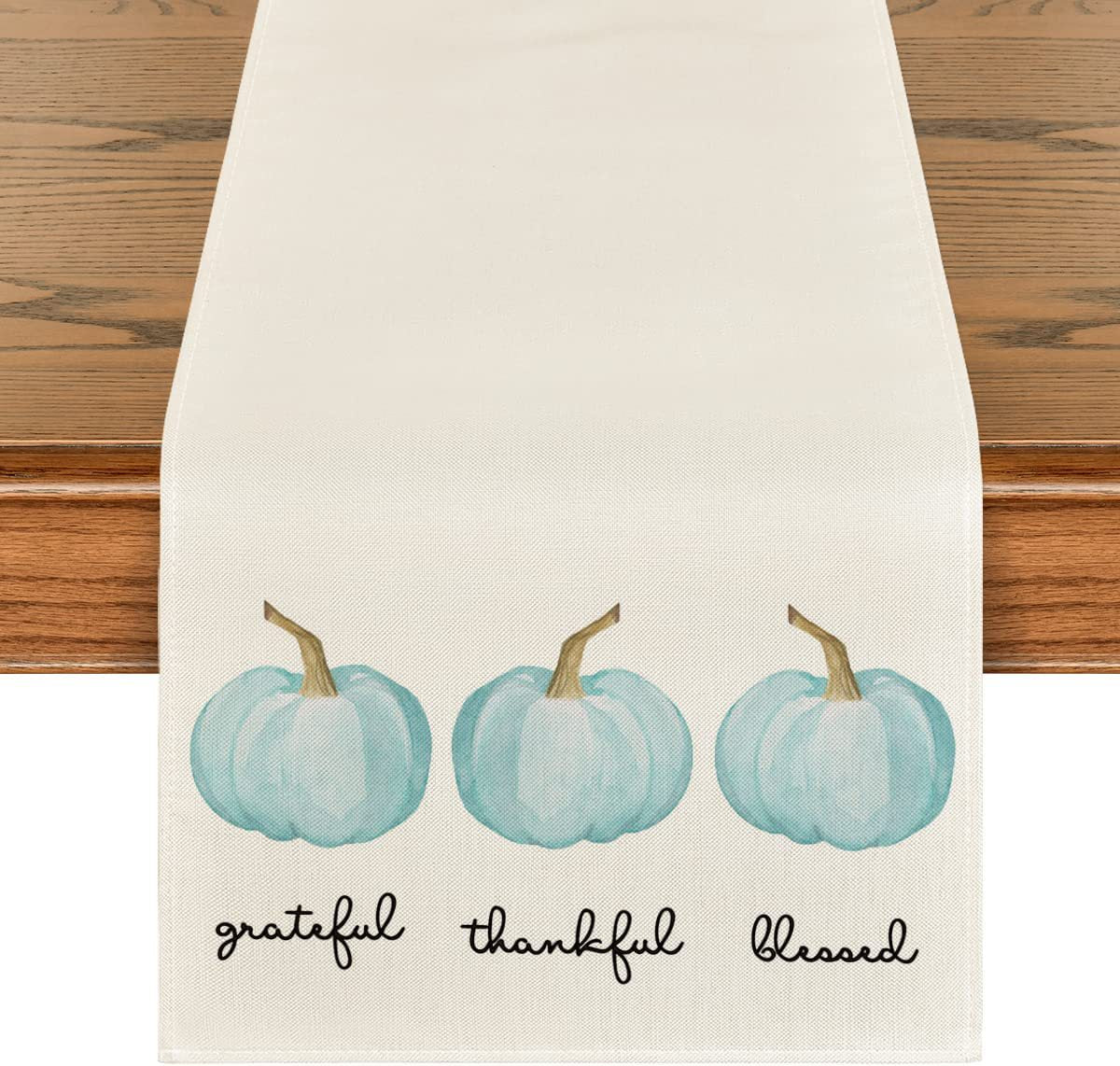 Linen Halloween Pumpkin Home Restaurant Decoration Table Runner