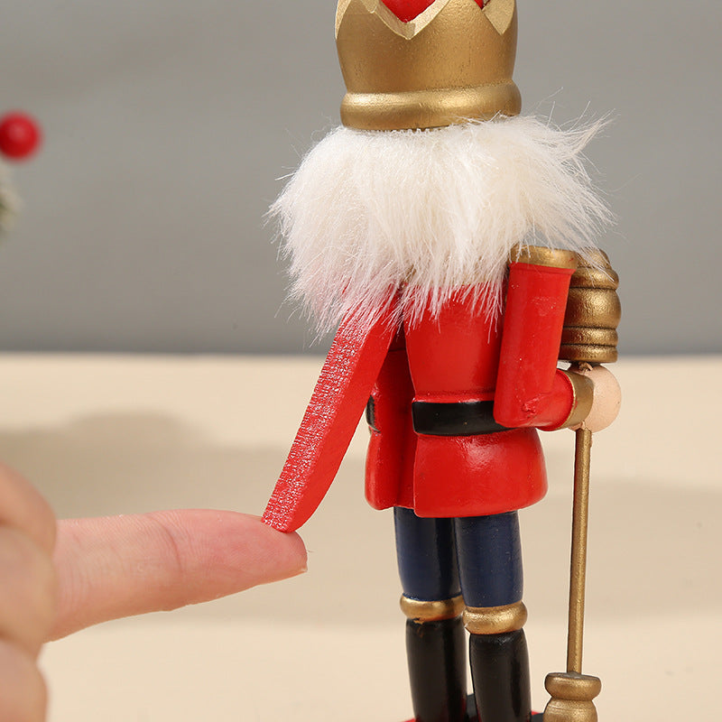 Wooden Nutcracker Puppet Soldier Ornaments