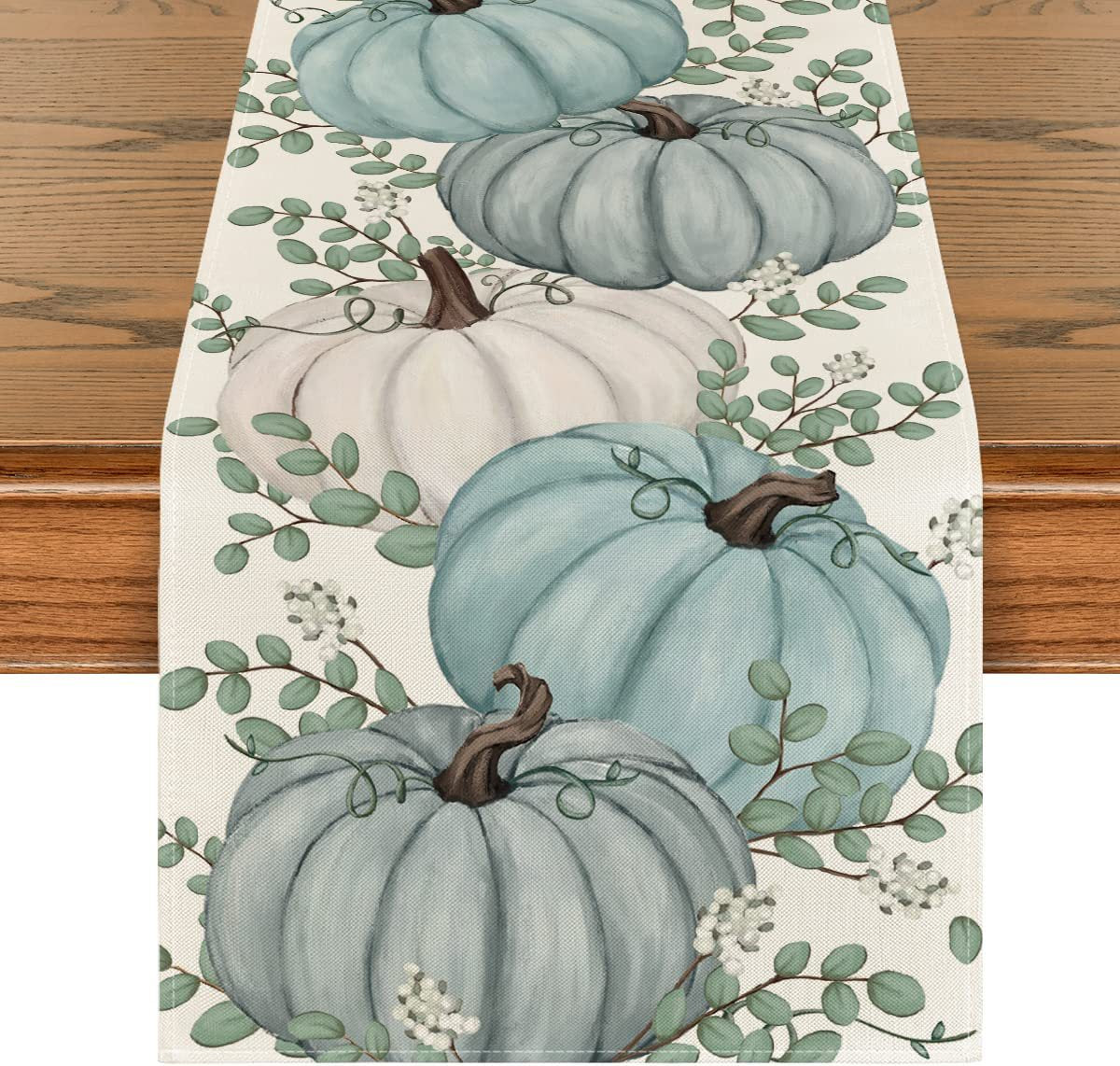 Linen Halloween Pumpkin Home Restaurant Decoration Table Runner